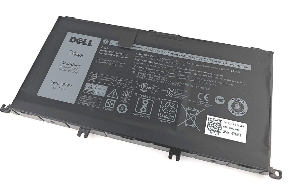 Dell p65f аккумулятор